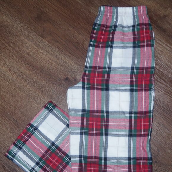 Boys Girls Well Dressed Wolf Christmas Holiday Plaid Pajama Pants Unisex size 16 - Picture 5 of 6